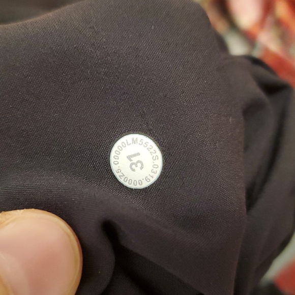 Lululemon Commission Pant Slim *Warpstreme. 27". Black. Size 31 - Picture 5 of 15